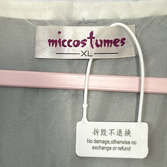 NWT Anime Natsu Dragneel Miccostumes size XL Black and Orange with armband - Picture 6 of 13